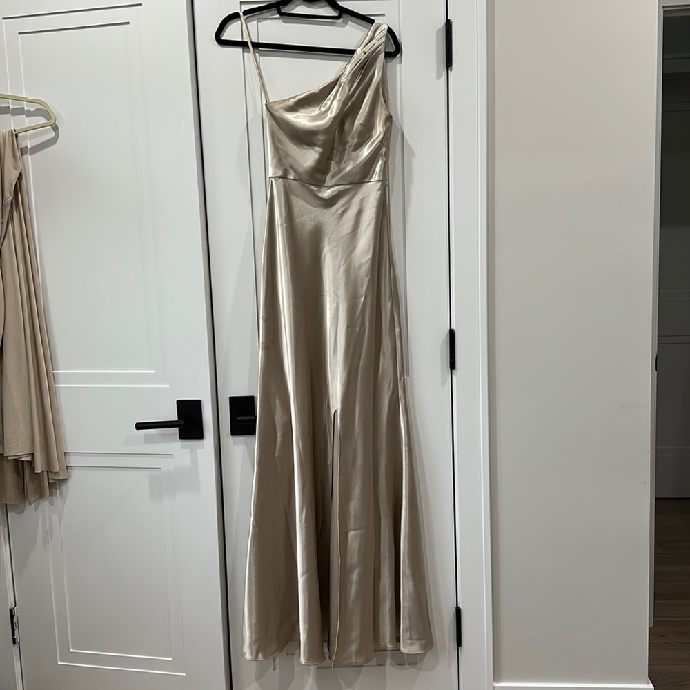 Jenny Yoo Champaign Lena Bridesmaid Dress
